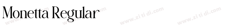 Monetta Regular字体转换 Monetta Regular字体转换